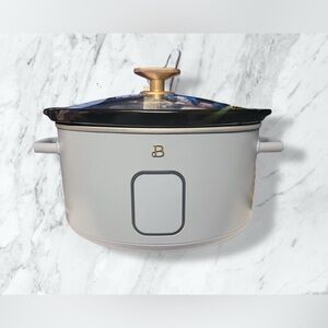 beautiful by drew barrymore 6 qt programmable slow cooker - cornflower blue